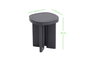 Hanah Home Mesa Auxiliar Gris 42x49x42 cm MDF Patas Madera